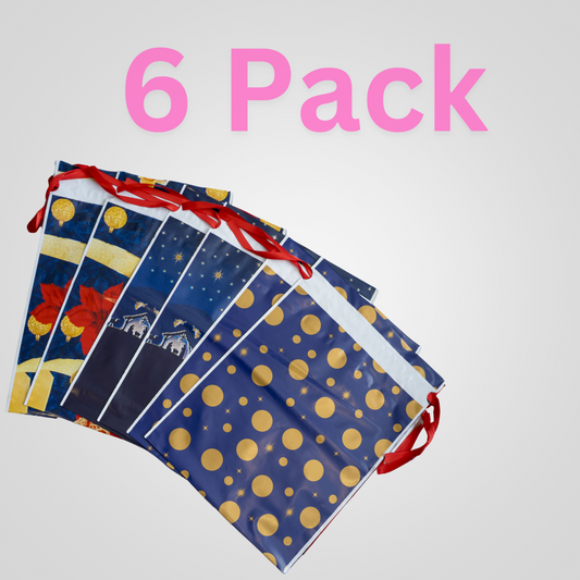 6 Pack | Conveen Christmas Bags